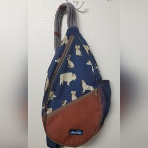 Kavu Paxton Navy Range Rope Sling Bag